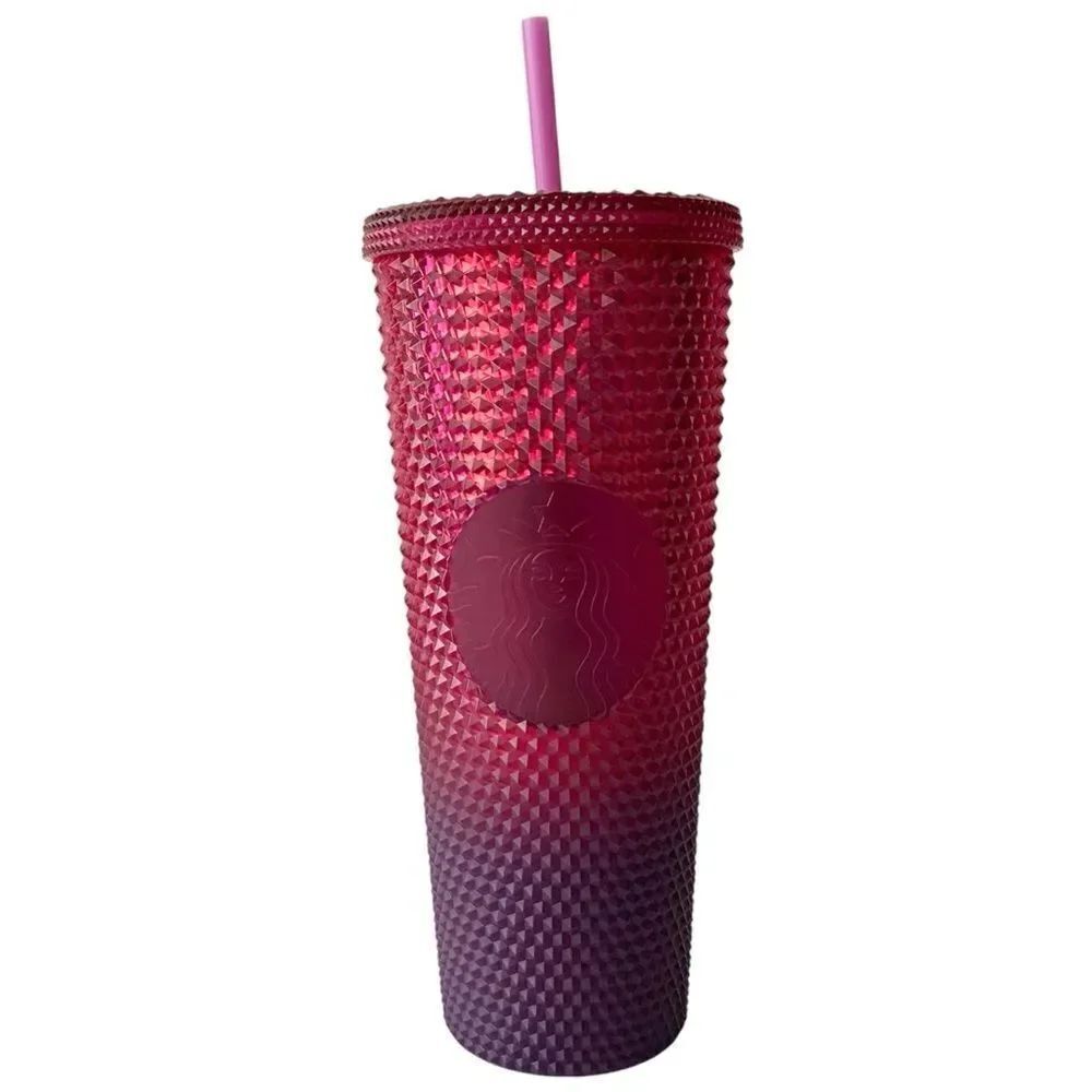 NWT Walt Disney World x Starbucks Cinderella Castle in Red Purple Ombre Cup